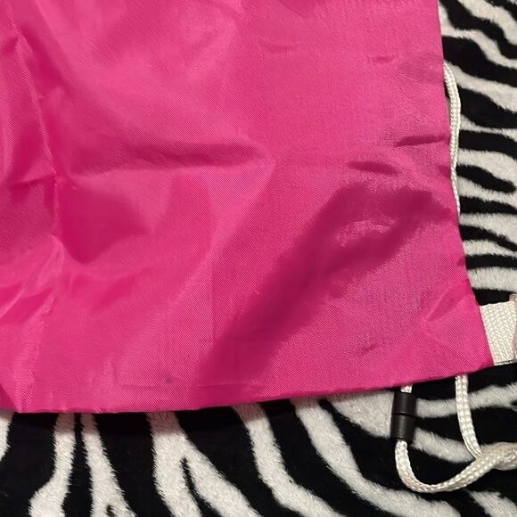Build a bear workshop New York City BABW pink white mesh drawstring book bag - Picture 8 of 8